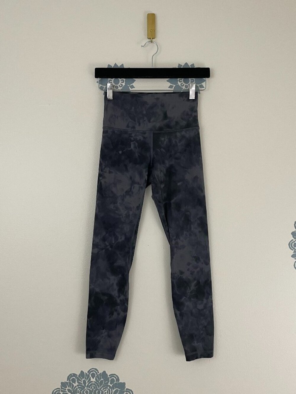 Lululemon Align High-Rise Pant 25" Diamond Dye Pitch Grey Graphite Grey Size 4